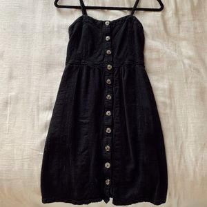 Black button down dress